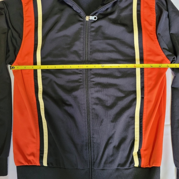 Bailey's Point Varsity Jacket Mens Size M Orange and Black - Picture 4 of 9